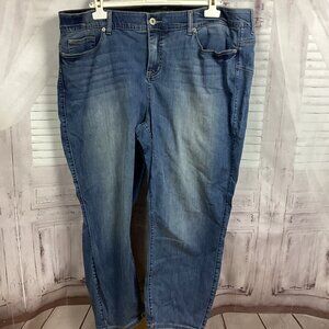 Torrid Premium Bombshell Skinny Blue Jeans Distressed 24